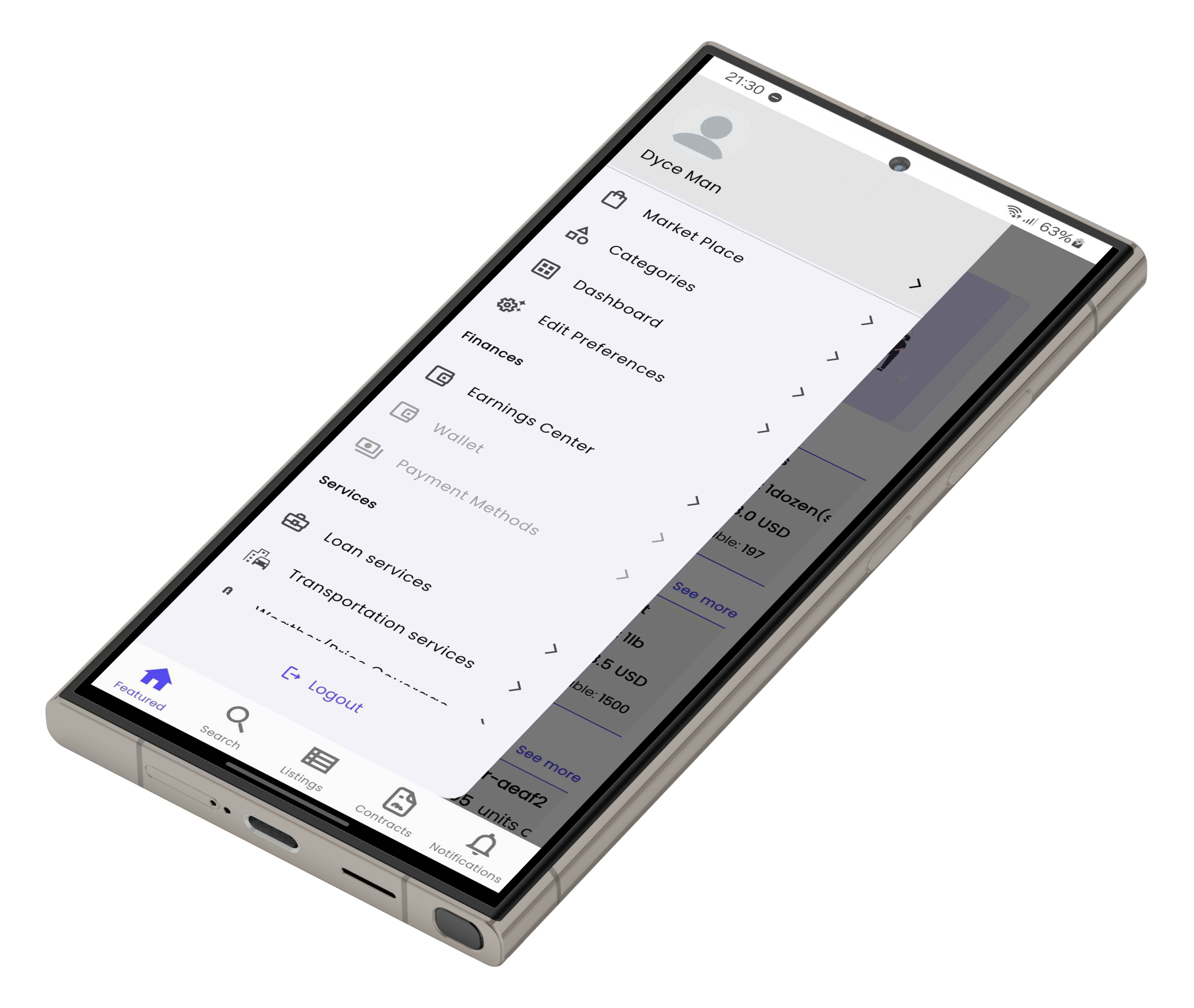 Mbelemama add listing screen